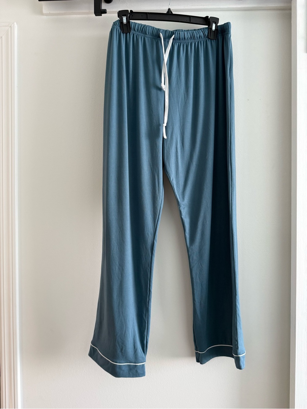 Born Women’s Pajama Pants Teal Blue with White Drawstring
